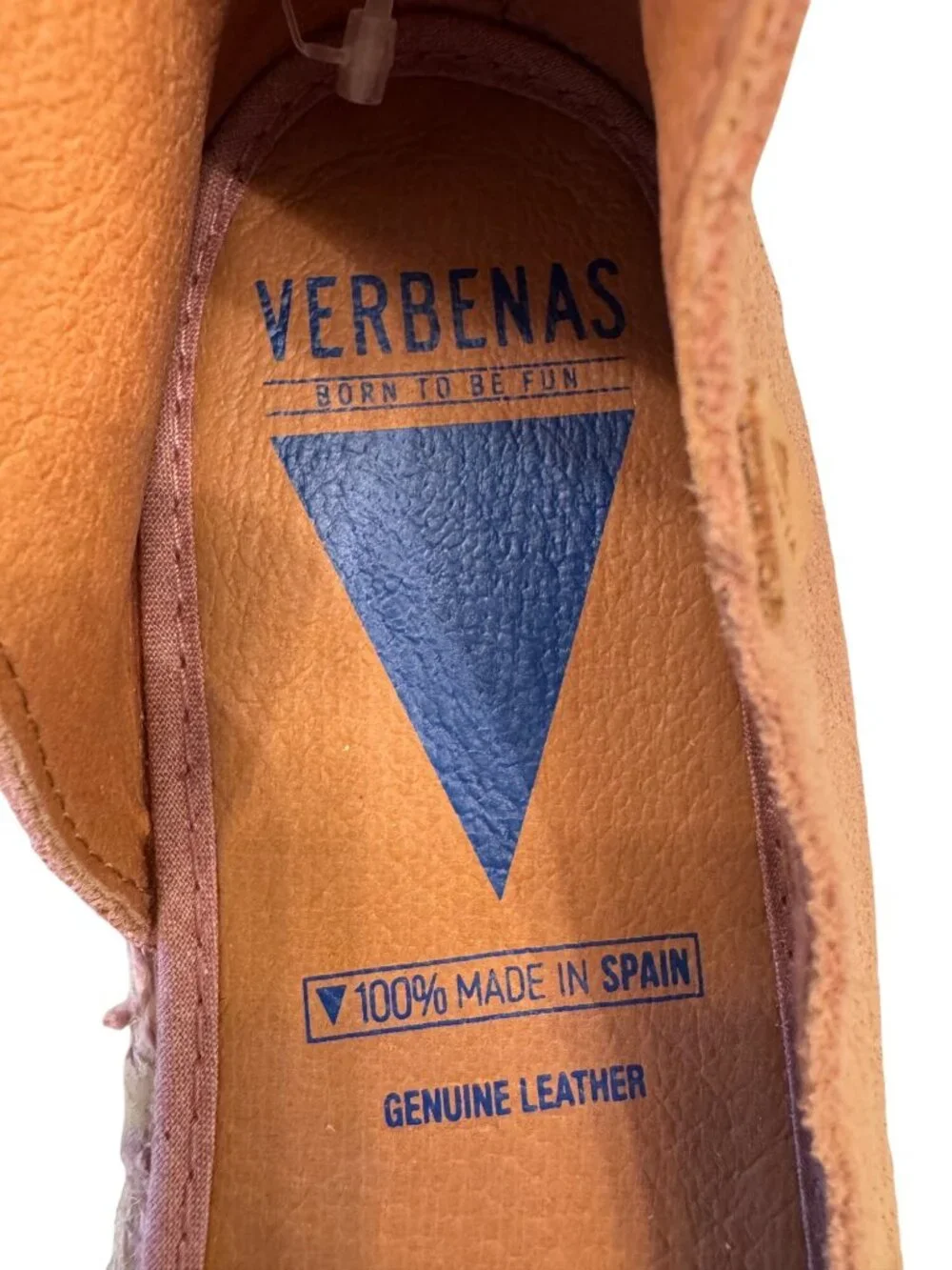 Verbenas Spain Cruz Suede Espadrille Size 40 Leather Open Toe NWOB US
